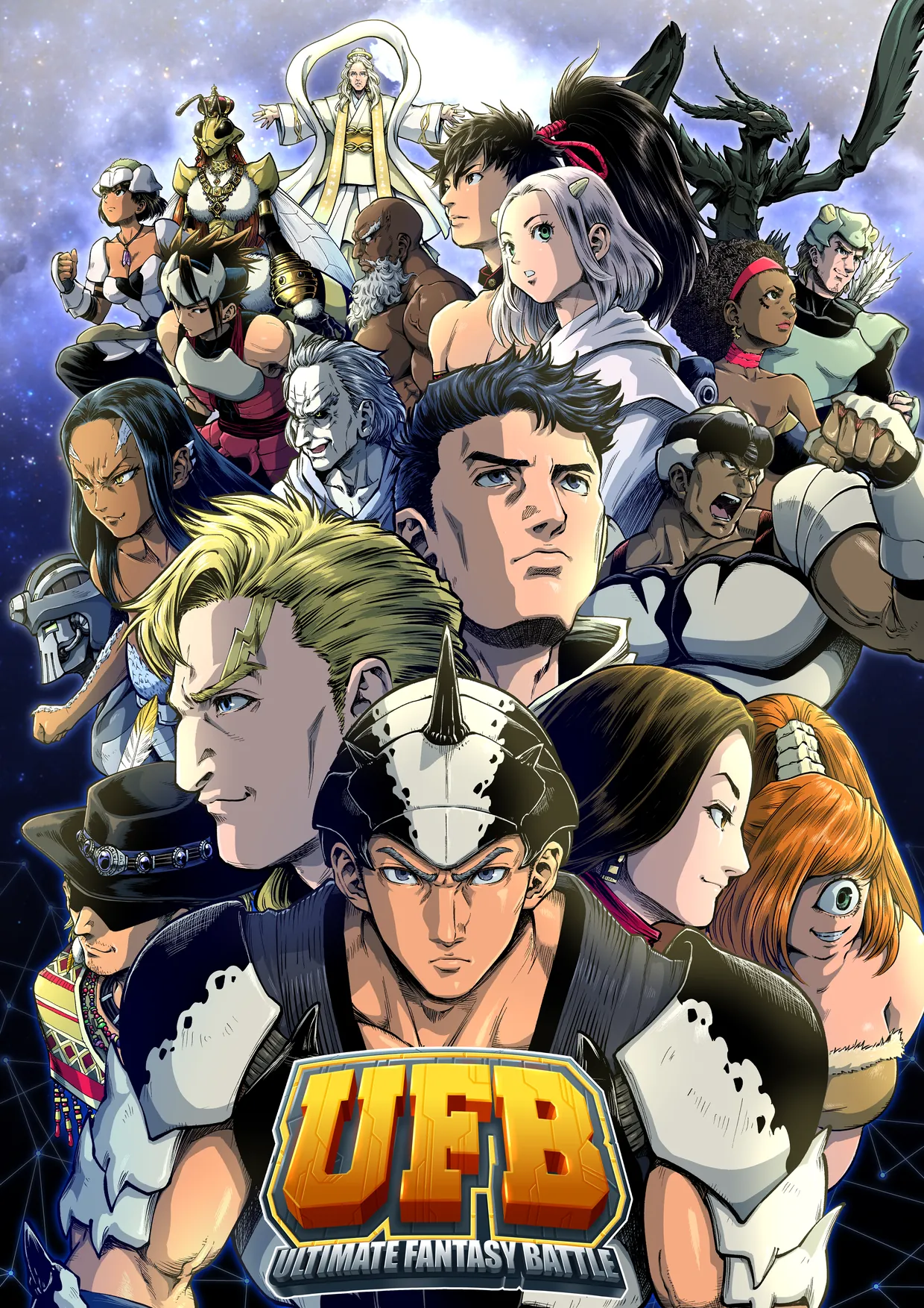 Page 2: The UFB cover: Orion in front of the Gigas