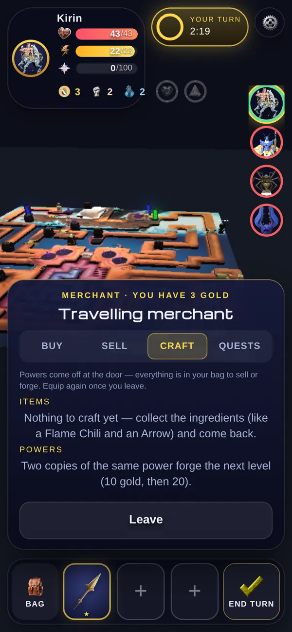 The Merchant's Craft tab